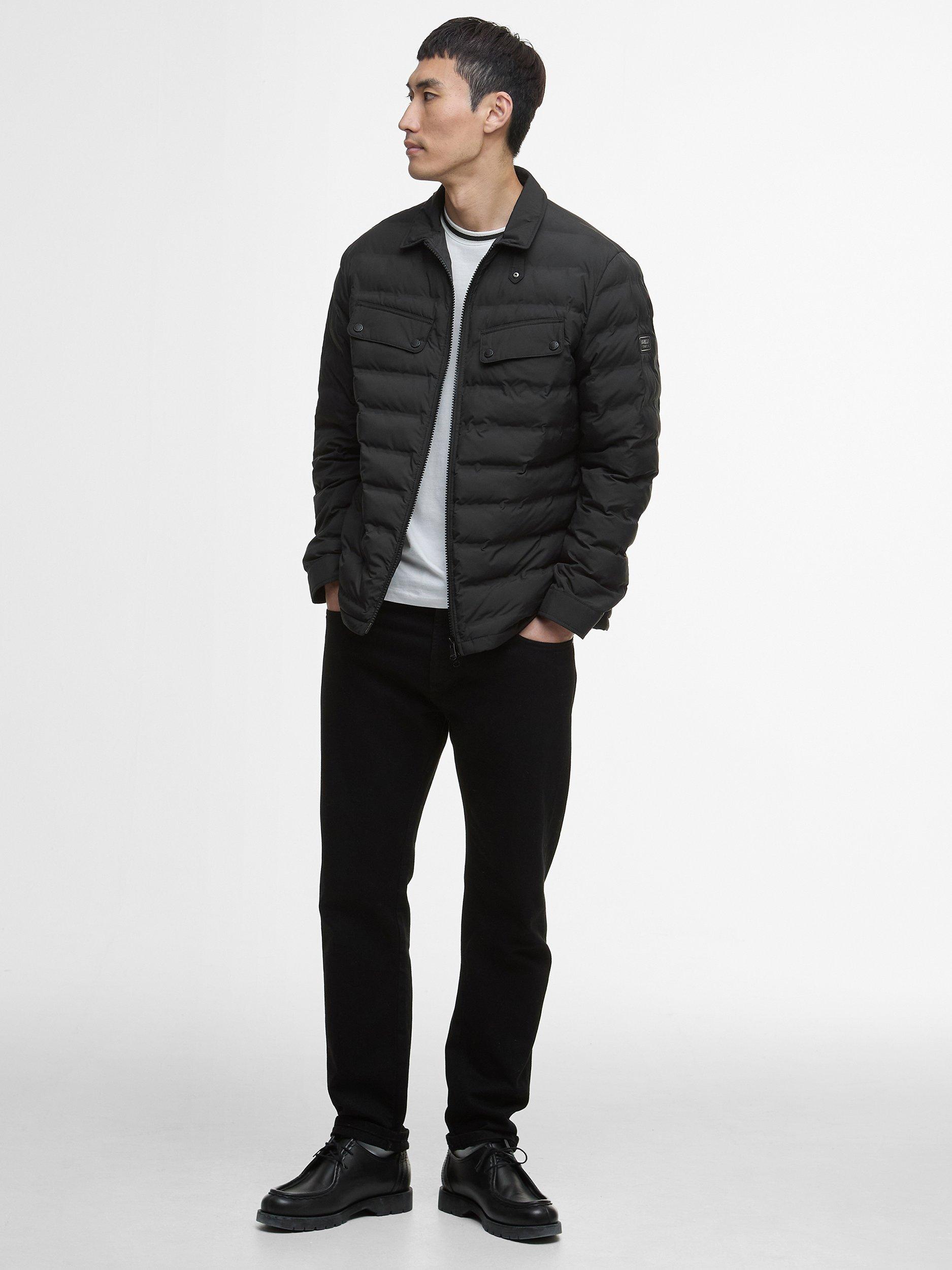 Product image 3 of 6, which shows Barbour International Welded Ariel Quilted Jacket, Black, M