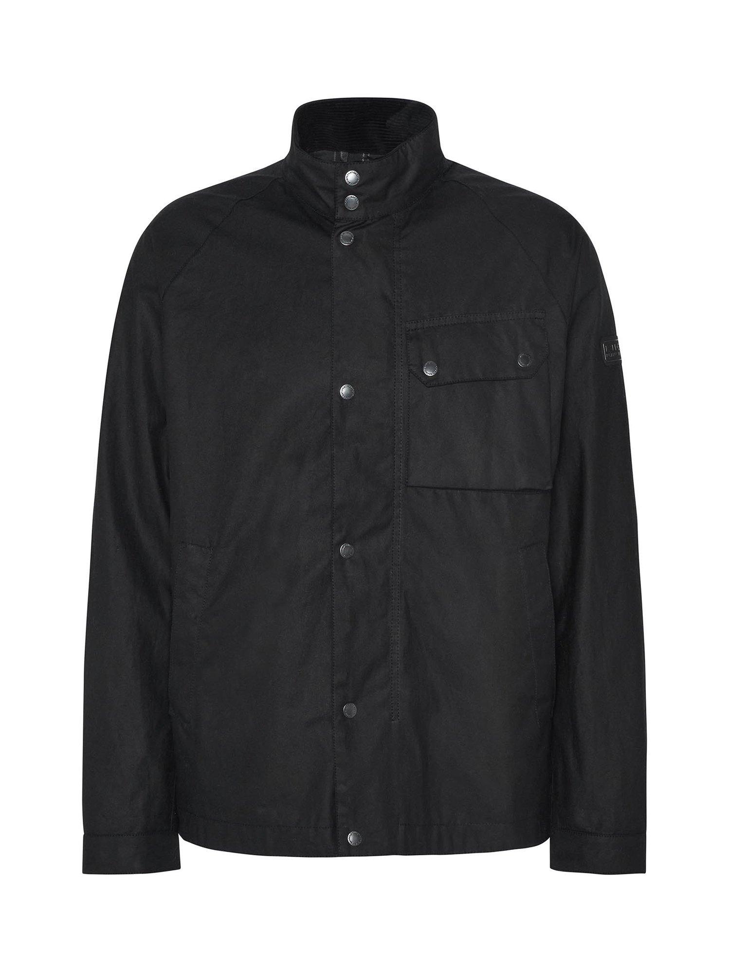 Product image 2 of 10, which shows Barbour International Lexton Waxed Jacket, Black, S