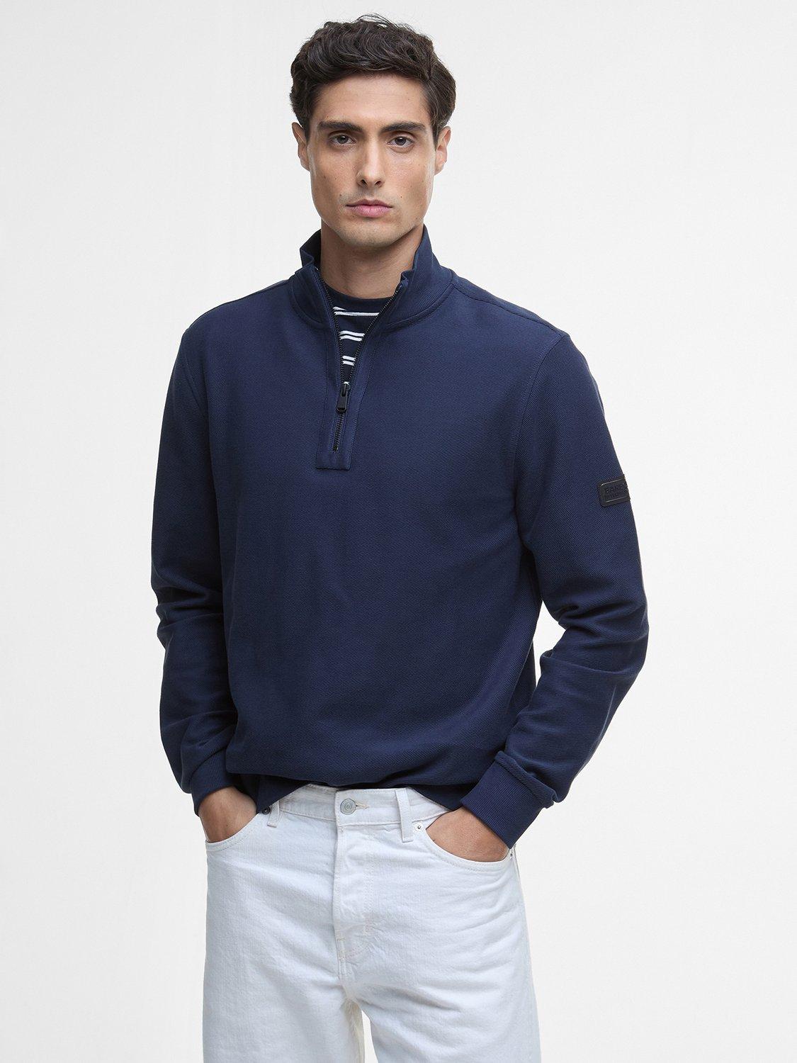 Barbour International Samuel Half-Zip Sweatshirt, Navy