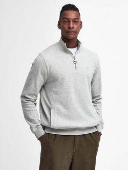Barbour Beckhill 1/2 Zip Jumper, Grey Marl, Grey Marl