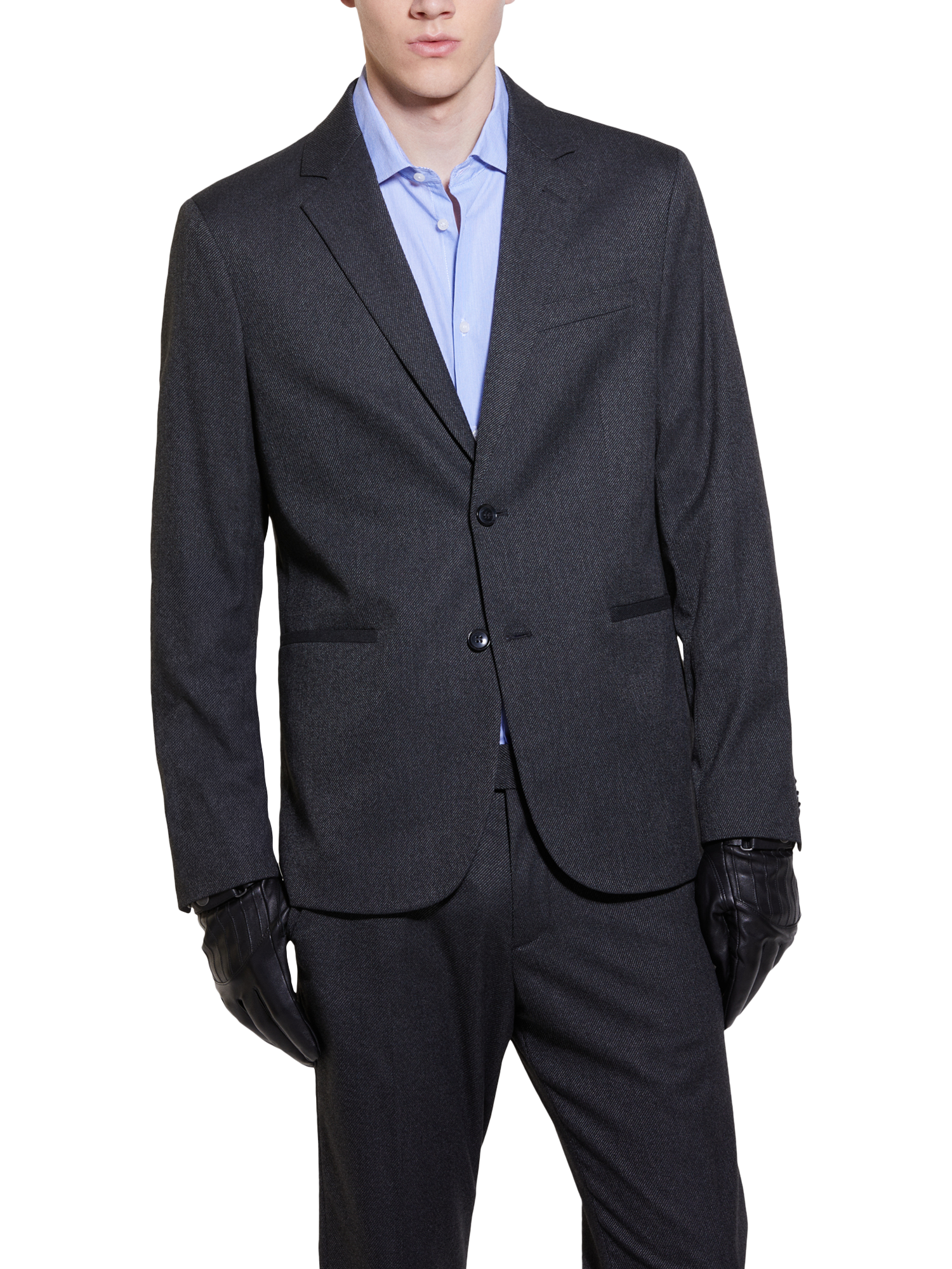 Product image 1 of 5, which shows SISLEY Yarn Dyed Blazer, Grey, 40R