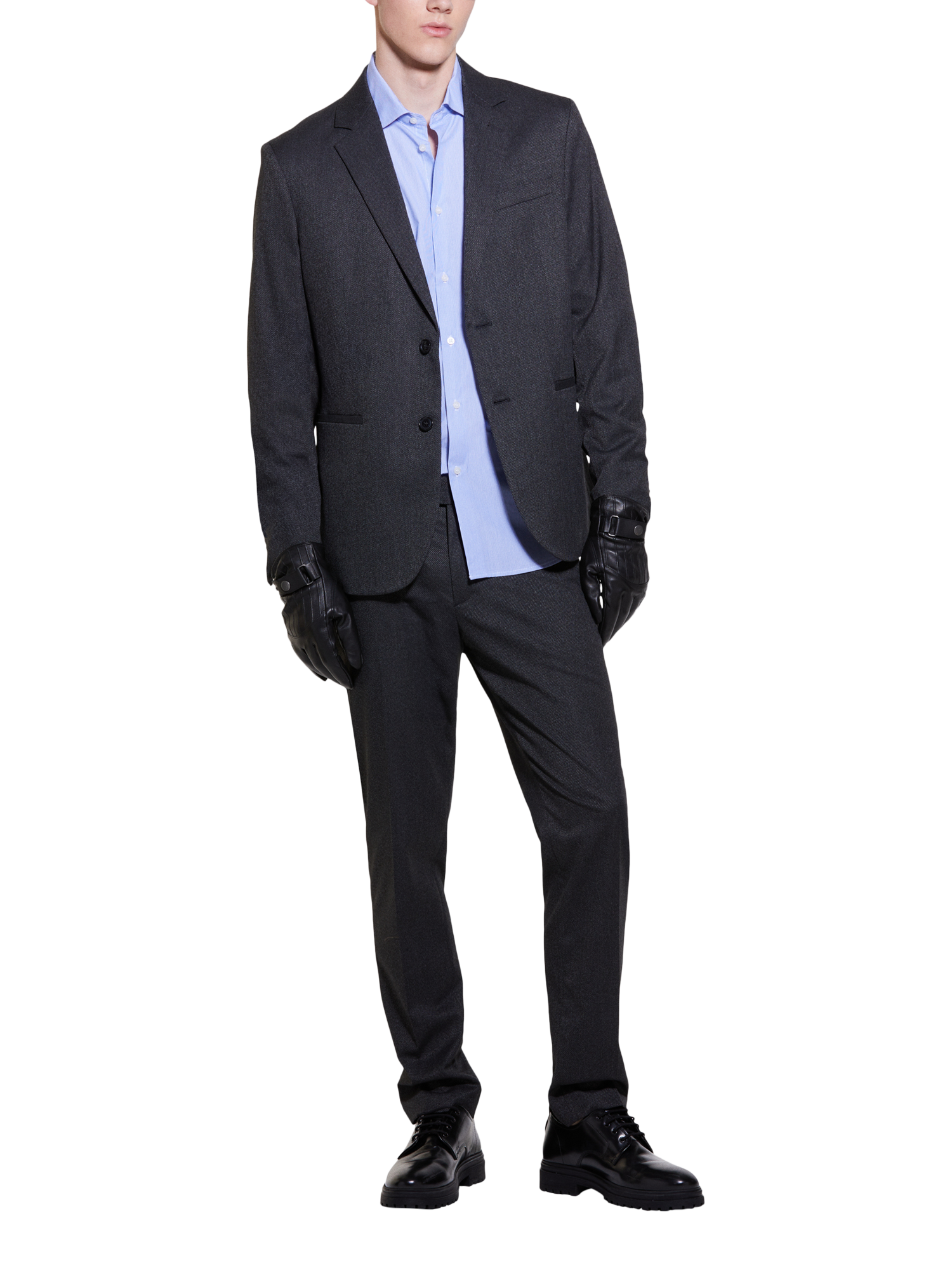 Product image 3 of 5, which shows SISLEY Yarn Dyed Blazer, Grey, 40R