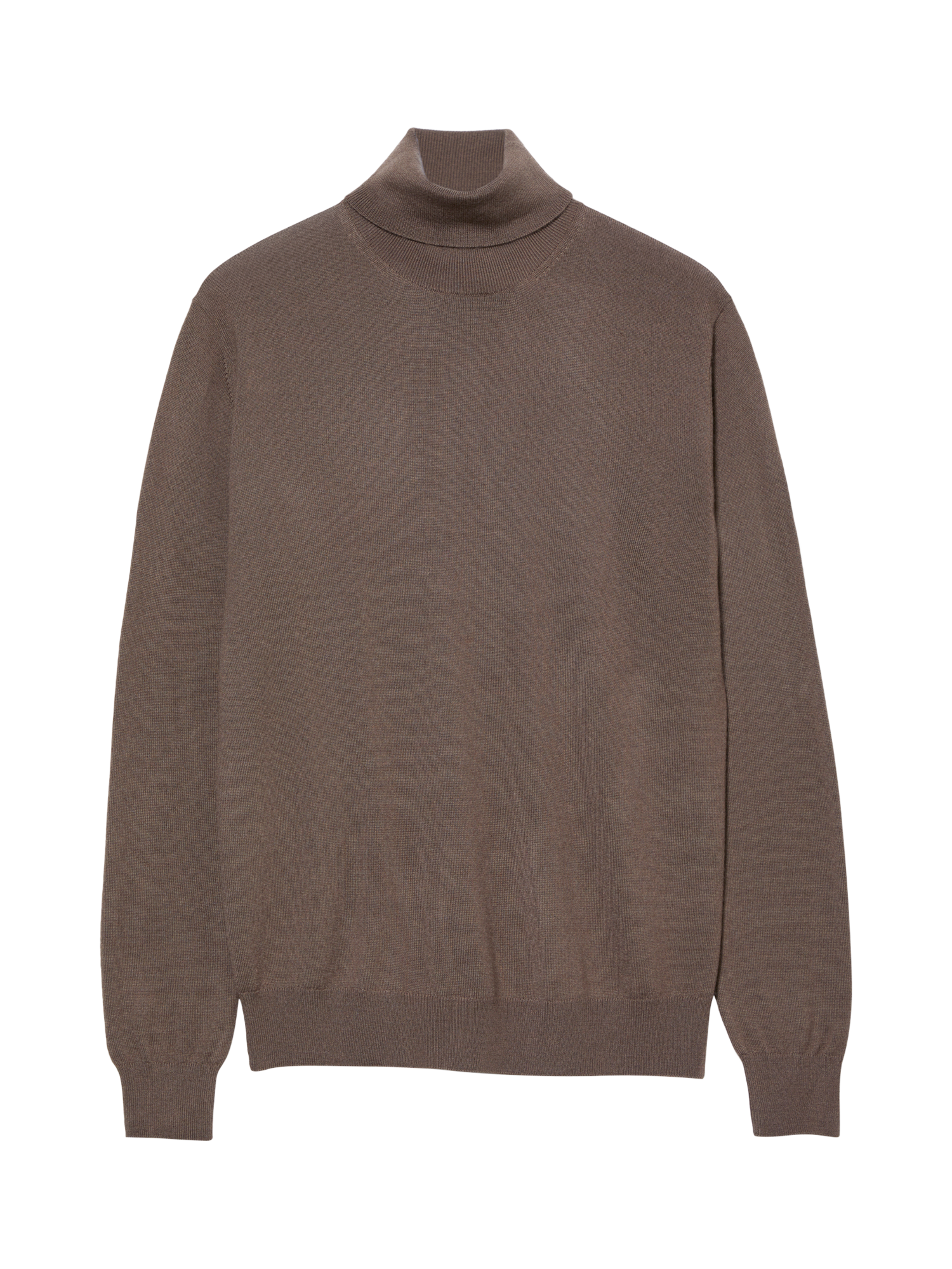 Product image 5 of 5, which shows SISLEY Wool Blend Roll Neck Jumper, Brown, XXL