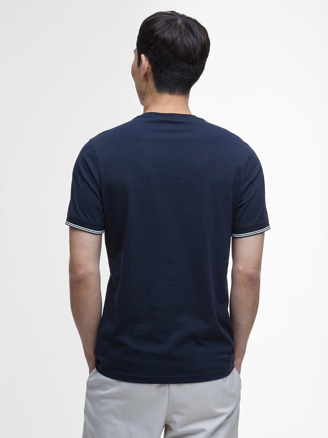 Product image 2 of 6, which shows Barbour International Philip Tipped T-Shirt, Navy, L