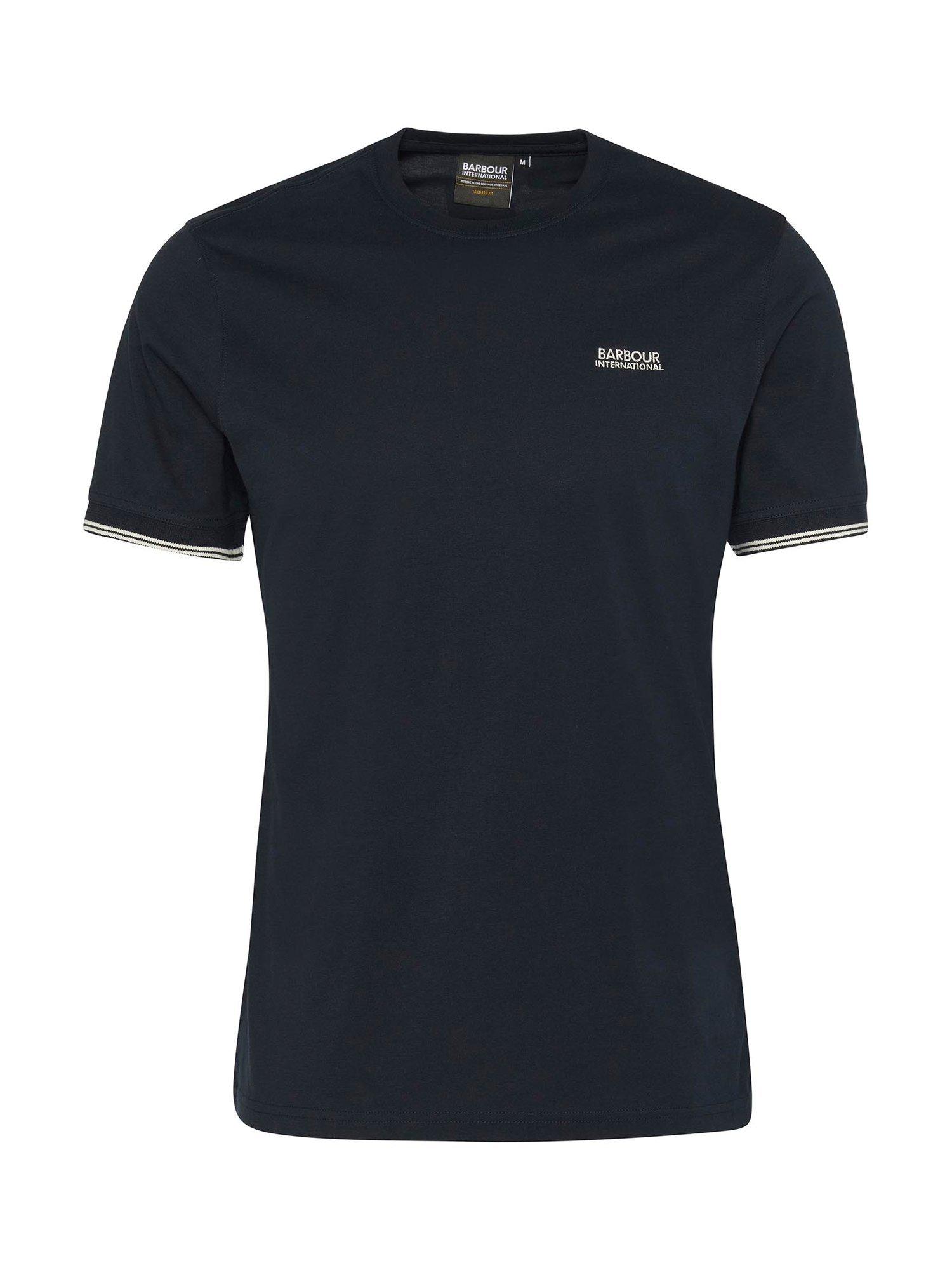 Product image 4 of 6, which shows Barbour International Philip Tipped T-Shirt, Navy, L