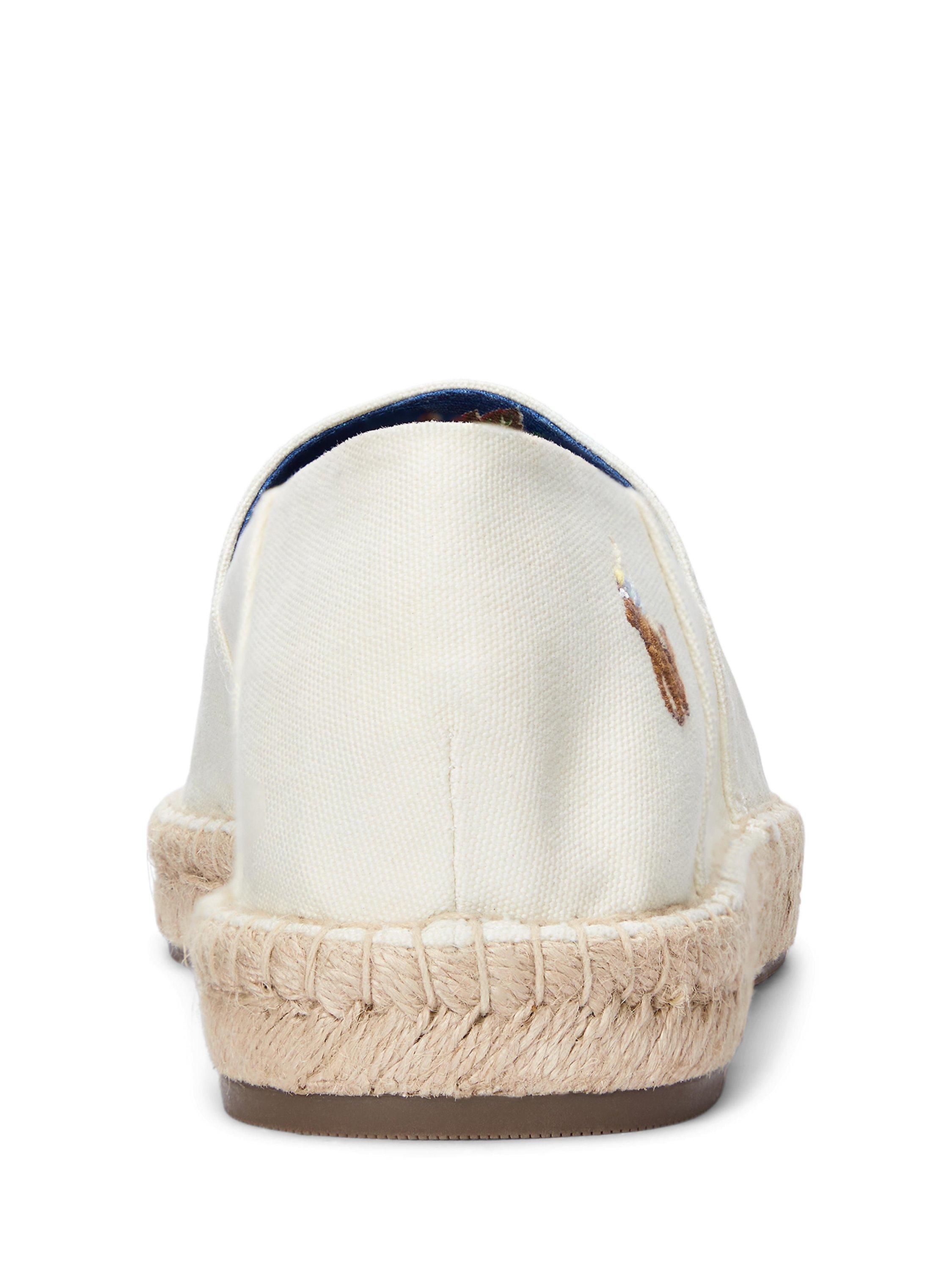 Product image 3 of 4, which shows Ralp Lauren Cevio Espadrilles, White, 7
