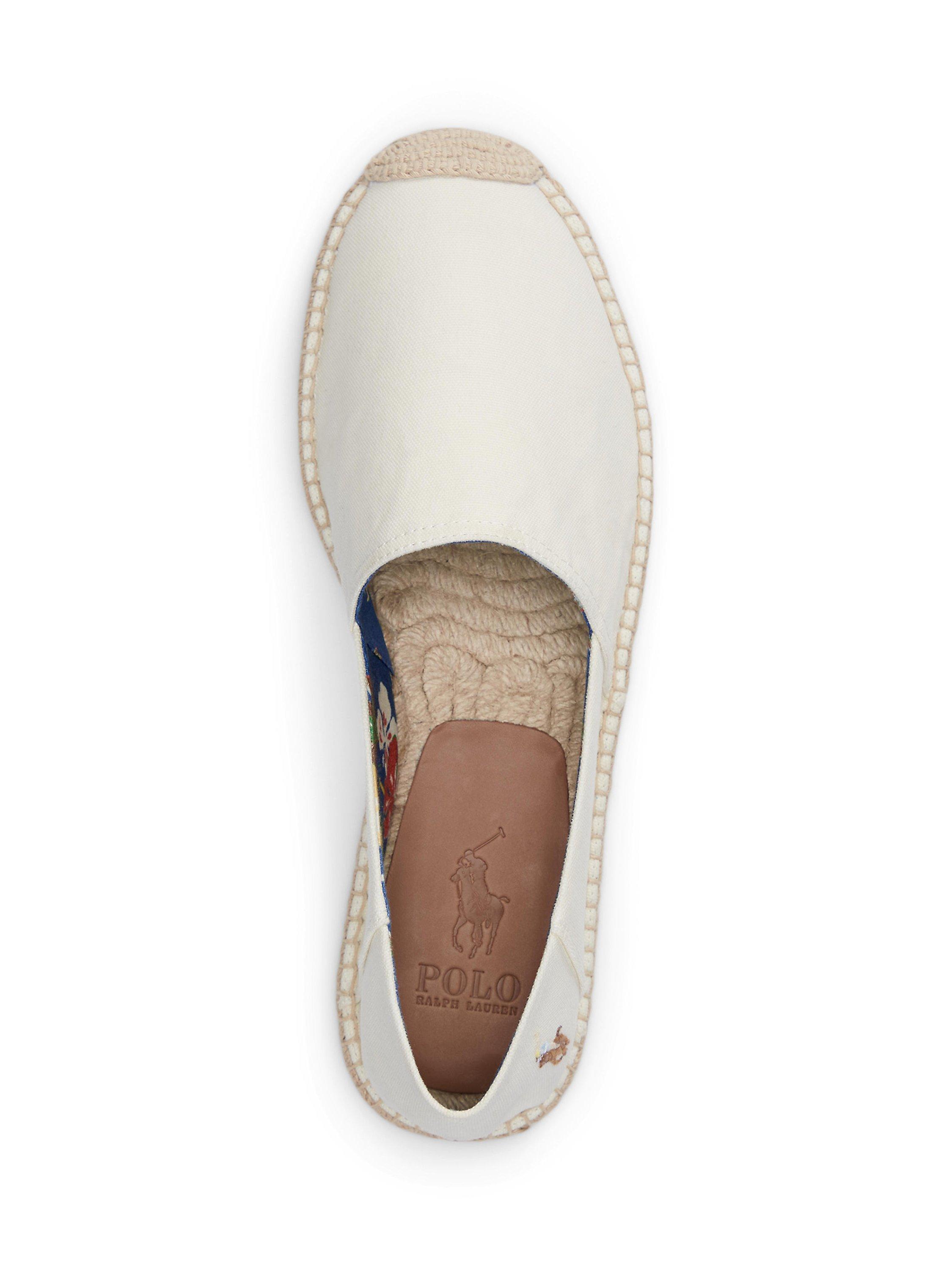 Product image 4 of 4, which shows Ralp Lauren Cevio Espadrilles, White, 7