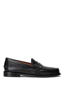 Ralph Lauren Alston Leather Penny Loafers, Black, Black