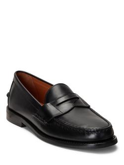 Ralph Lauren Alston Leather Penny Loafers, Black - view 2, Black