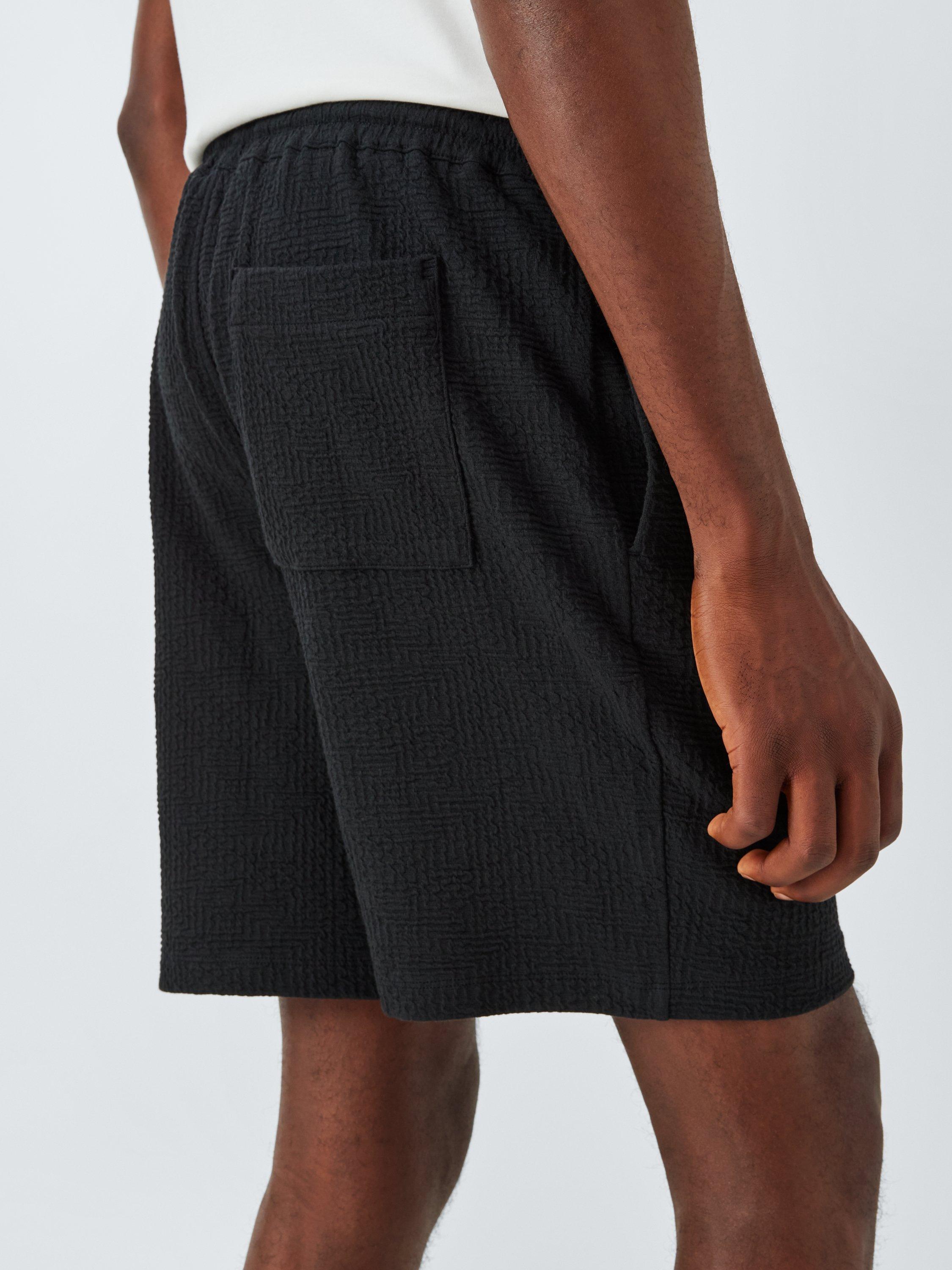 Product image 6 of 6, which shows Kin Jacquard Cotton Blend Shorts, Black Beauty, S