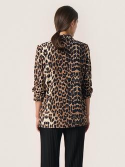 Soaked In Luxury Shirley Leopard Print Blazer, Brown/Multi - view 2, Brown/Multi
