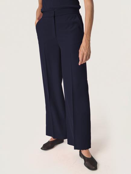 Soaked In Luxury Cewtona Wide Leg Trousers, Night Sky, Night Sky