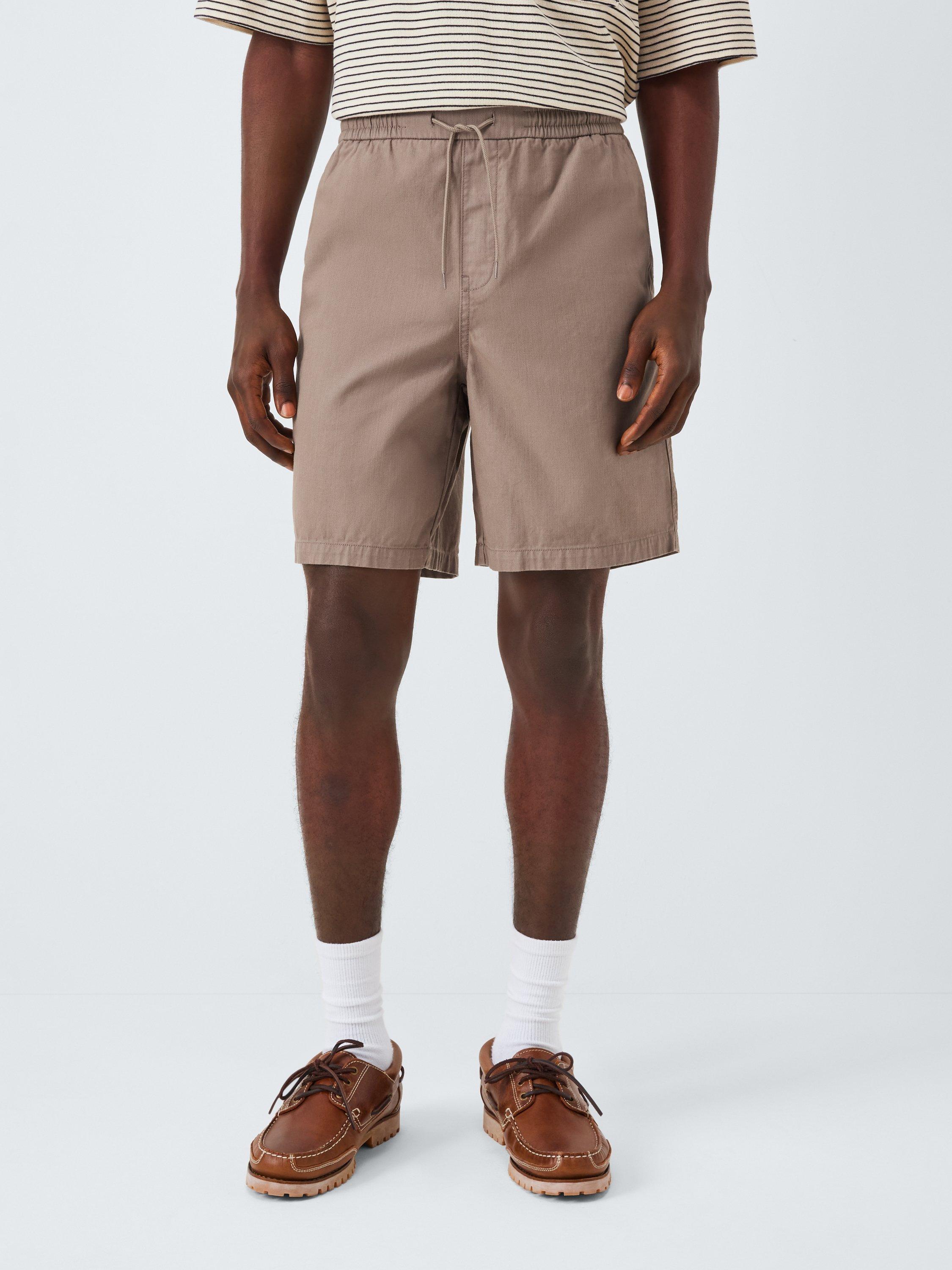 Product image 3 of 6, which shows John Lewis Drawstring Cotton Shorts, Mountain Trail, S