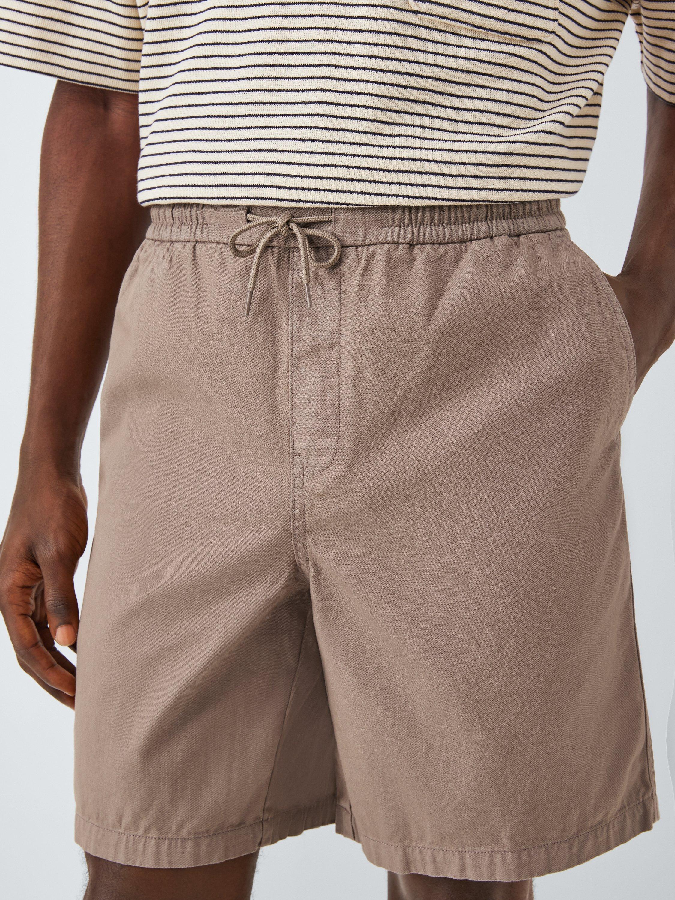 Product image 6 of 6, which shows John Lewis Drawstring Cotton Shorts, Mountain Trail, S
