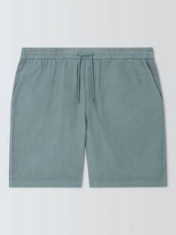 John Lewis Drawstring Cotton Shorts, North Atlantic