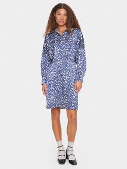 Saint Tropez Imena Floral Shirt Dress, Midnight Sail, Midnight Sail
