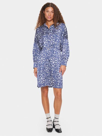 Saint Tropez Imena Floral Shirt Dress, Midnight Sail, Midnight Sail