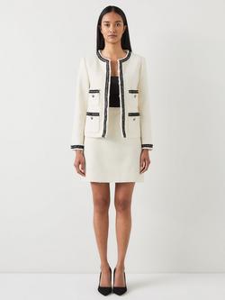 L.K.Bennett Charlie Tweed Jacket, Cream