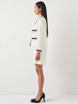 L.K.Bennett Charlie Tweed Jacket - view 2, Cream