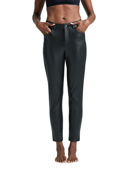 Commando Faux Leather Trousers, Black - view 2, Black