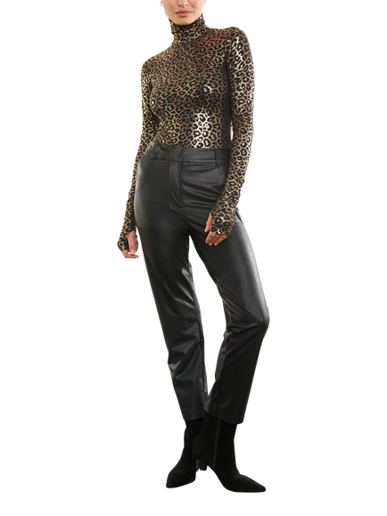 Commando Faux Leather 7/8 Trousers, Black, Black