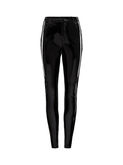 Commando Faux Patent Leather Trousers, Black, Black