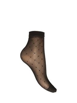 Charnos Diamond Anklet Socks, Black, Black
