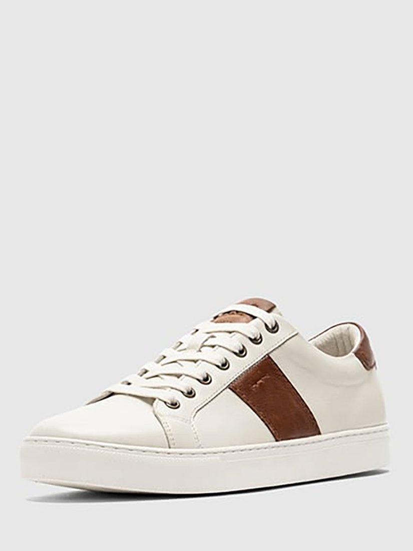 Product image 9 of 9, which shows Rodd & Gunn Endeavour Cruise Leather Trainers, Chalk, 6