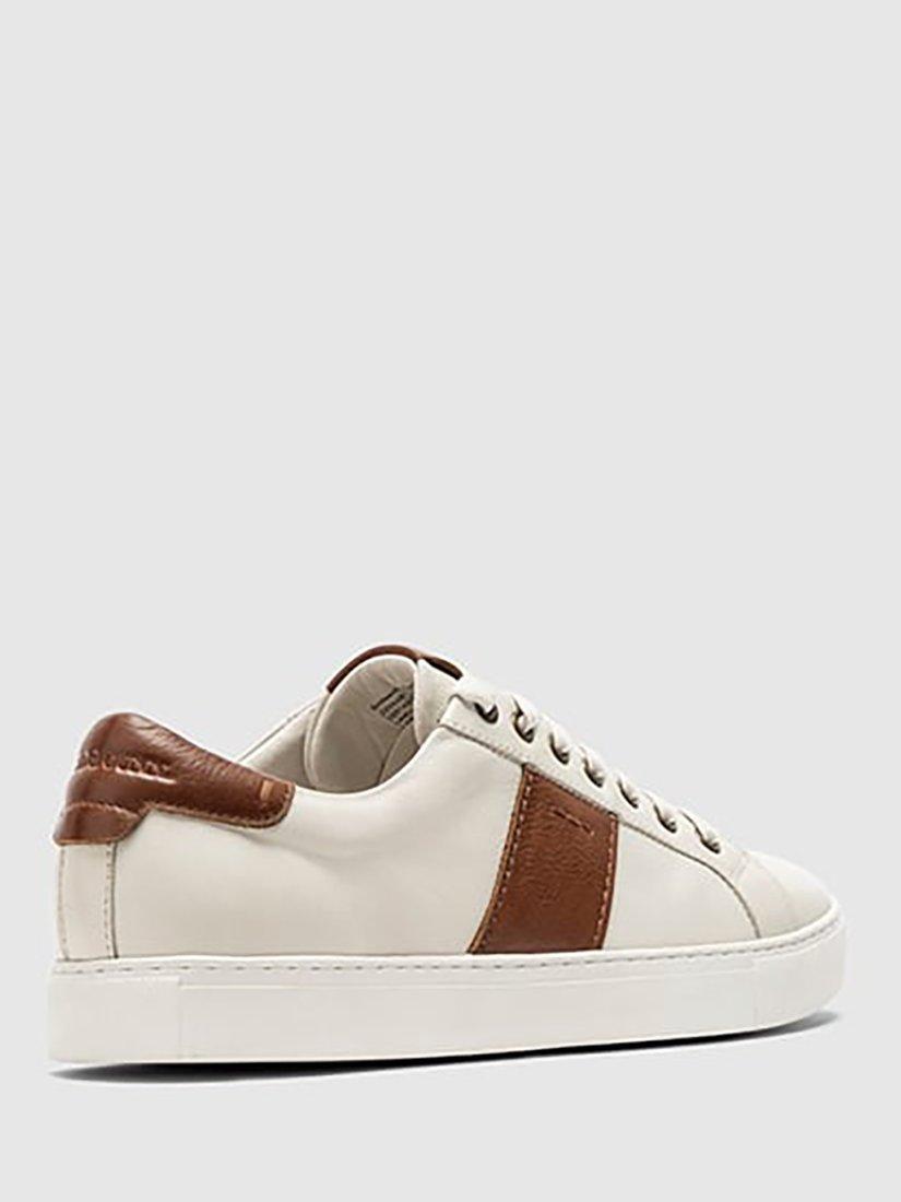 Product image 3 of 9, which shows Rodd & Gunn Endeavour Cruise Leather Trainers, Chalk, 6
