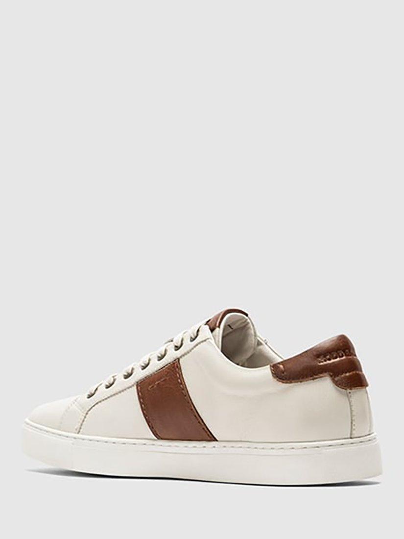 Product image 4 of 9, which shows Rodd & Gunn Endeavour Cruise Leather Trainers, Chalk, 6