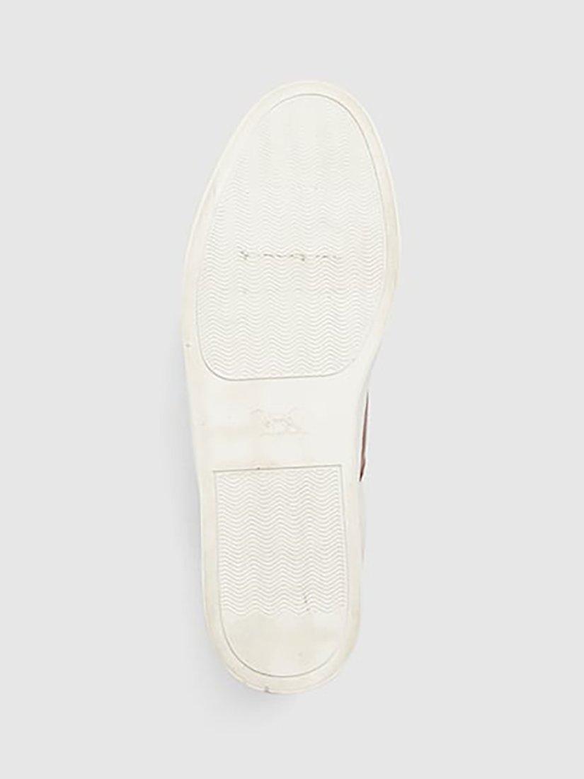 Product image 7 of 9, which shows Rodd & Gunn Endeavour Cruise Leather Trainers, Chalk, 6