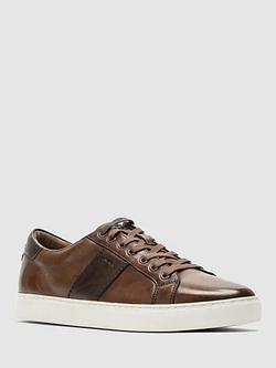 Rodd & Gunn Endeavour Cruise Leather Trainers - view 2, Cognac