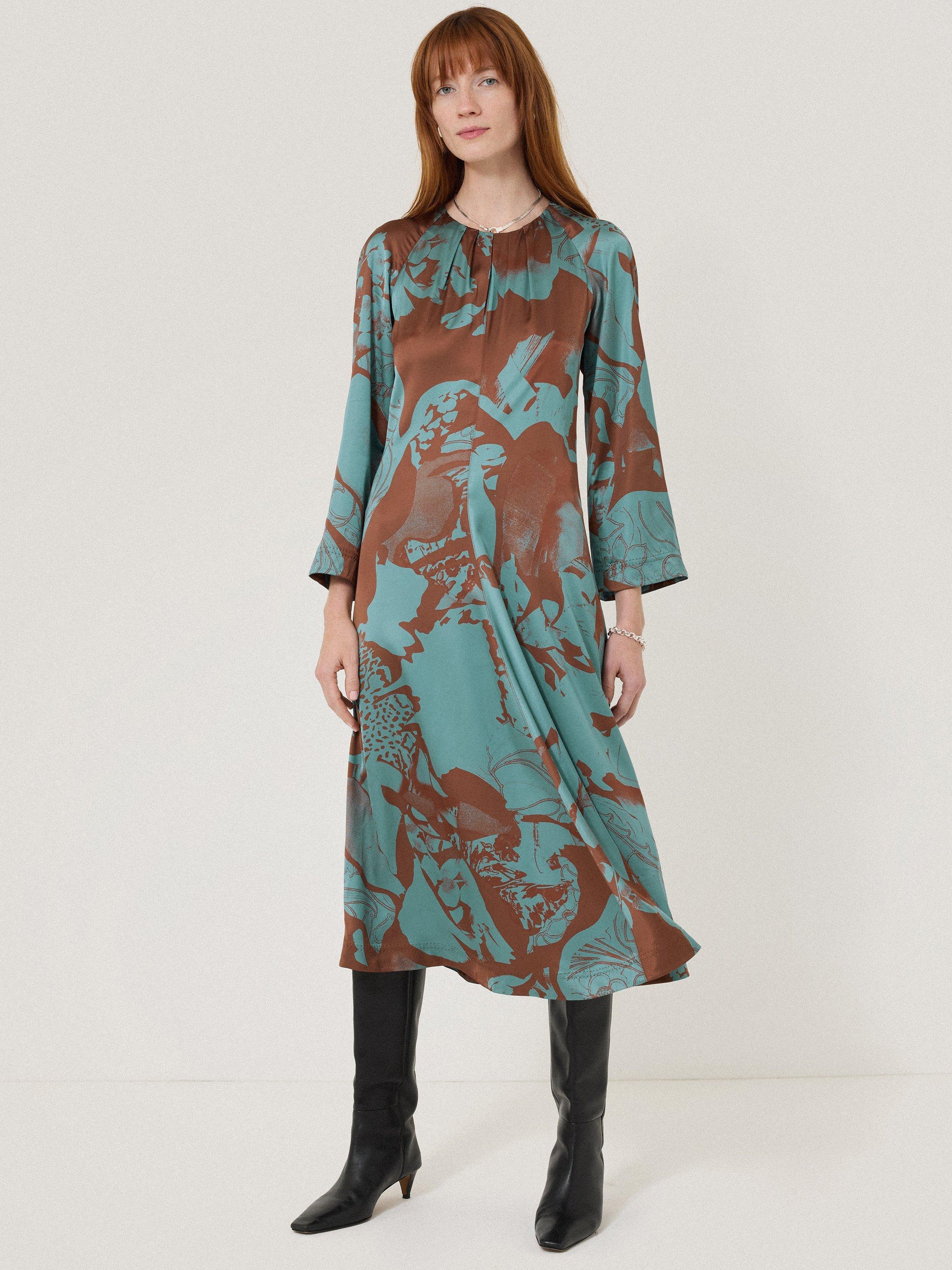 Jigsaw Collage Stitch Detail Dress, Multi