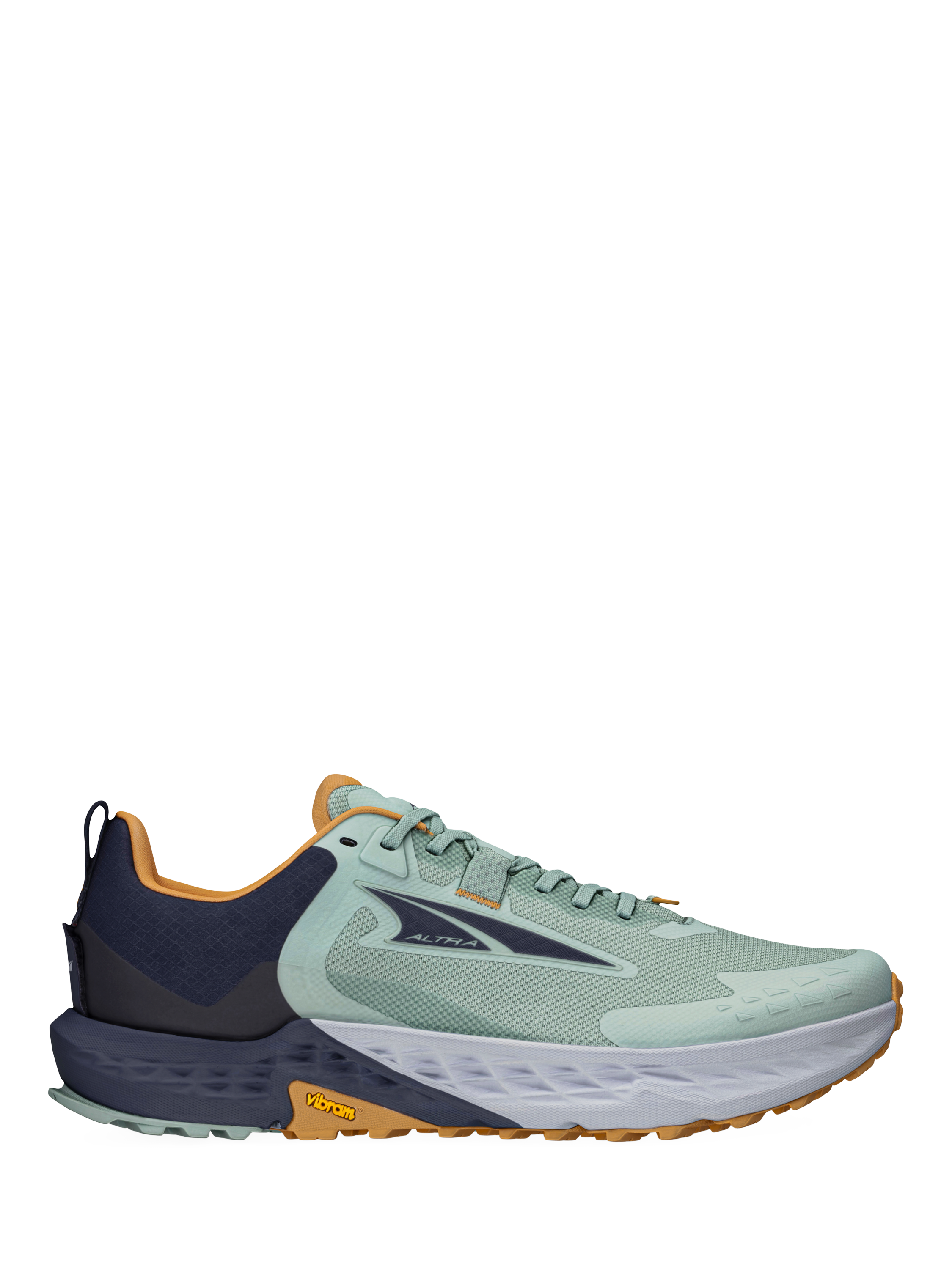 Product image 1 of 11, which shows Altra Men's Timp 5 Trail Running Shoes, Green/Gray, 7.5
