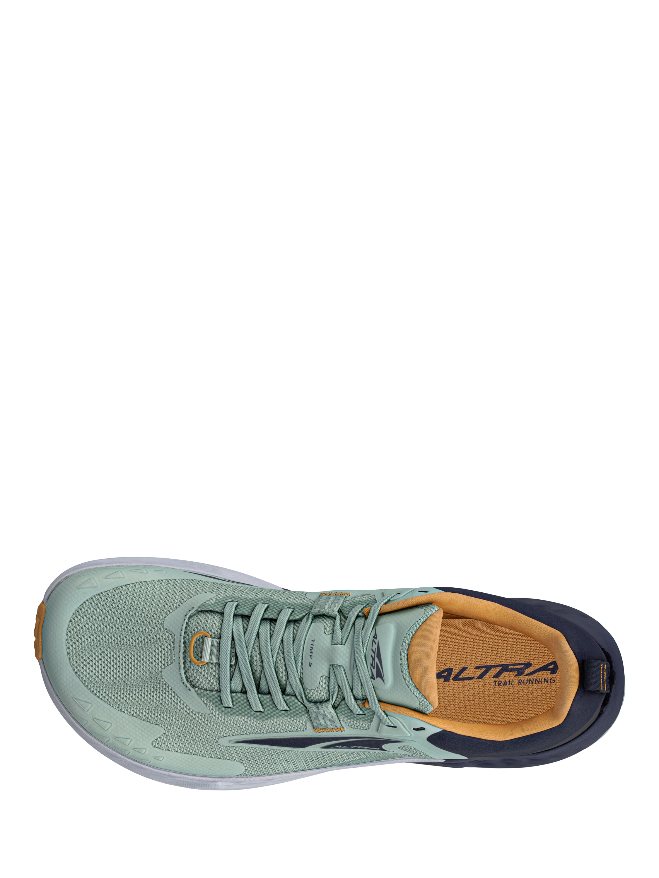 Product image 9 of 11, which shows Altra Men's Timp 5 Trail Running Shoes, Green/Gray, 7.5