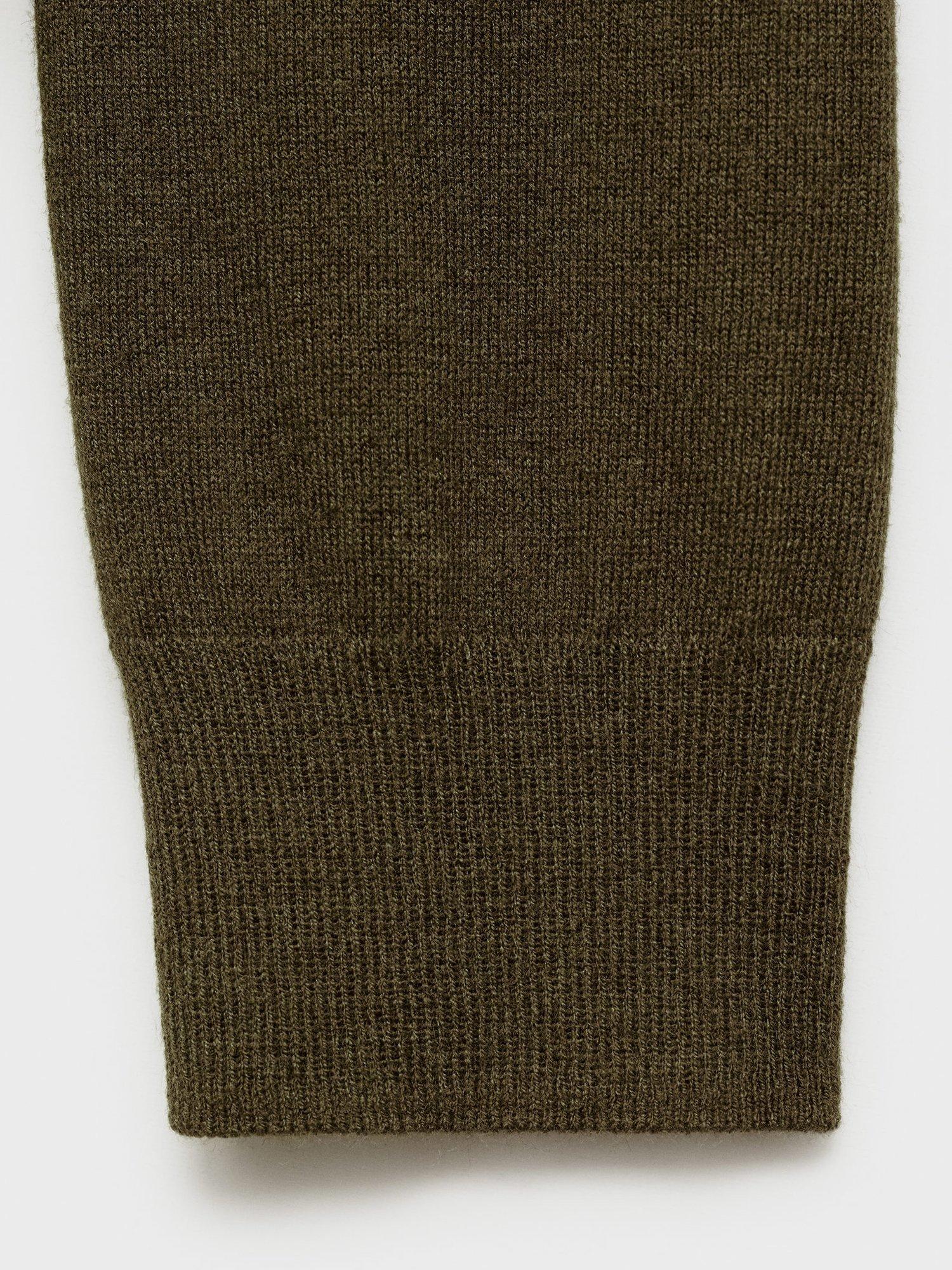Product image 5 of 7, which shows Mango Lucca Round Neck Jumper, Beige Khaki, XXS