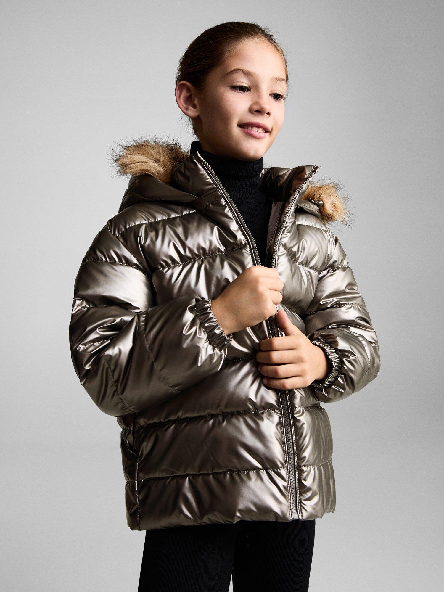 Mango Kids' Glam Padded Jacket