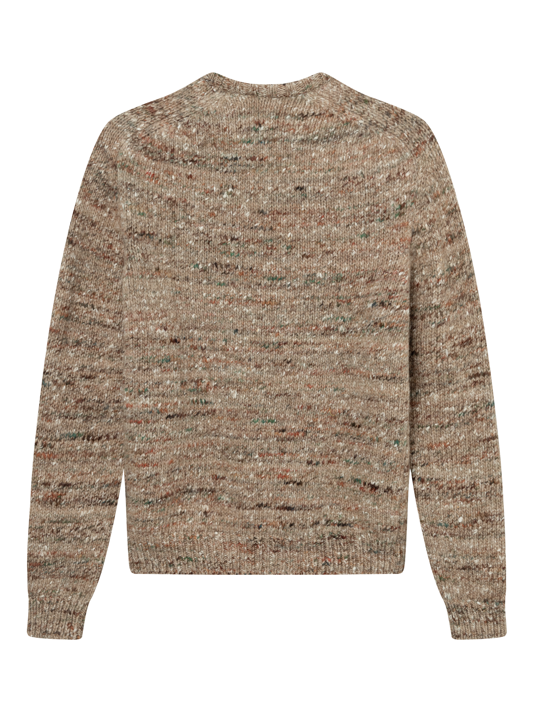 Product image 7 of 7, which shows forét Artist Wool Blend Knit Jumper, Khaki Melangé, XL
