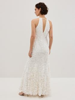 Phase Eight Charlene Ruffle Wedding Dress, Ivory - view 2, Ivory