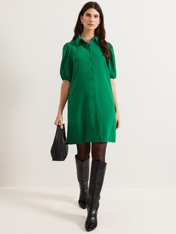 Phase Eight Candice Shirt Dress, Green