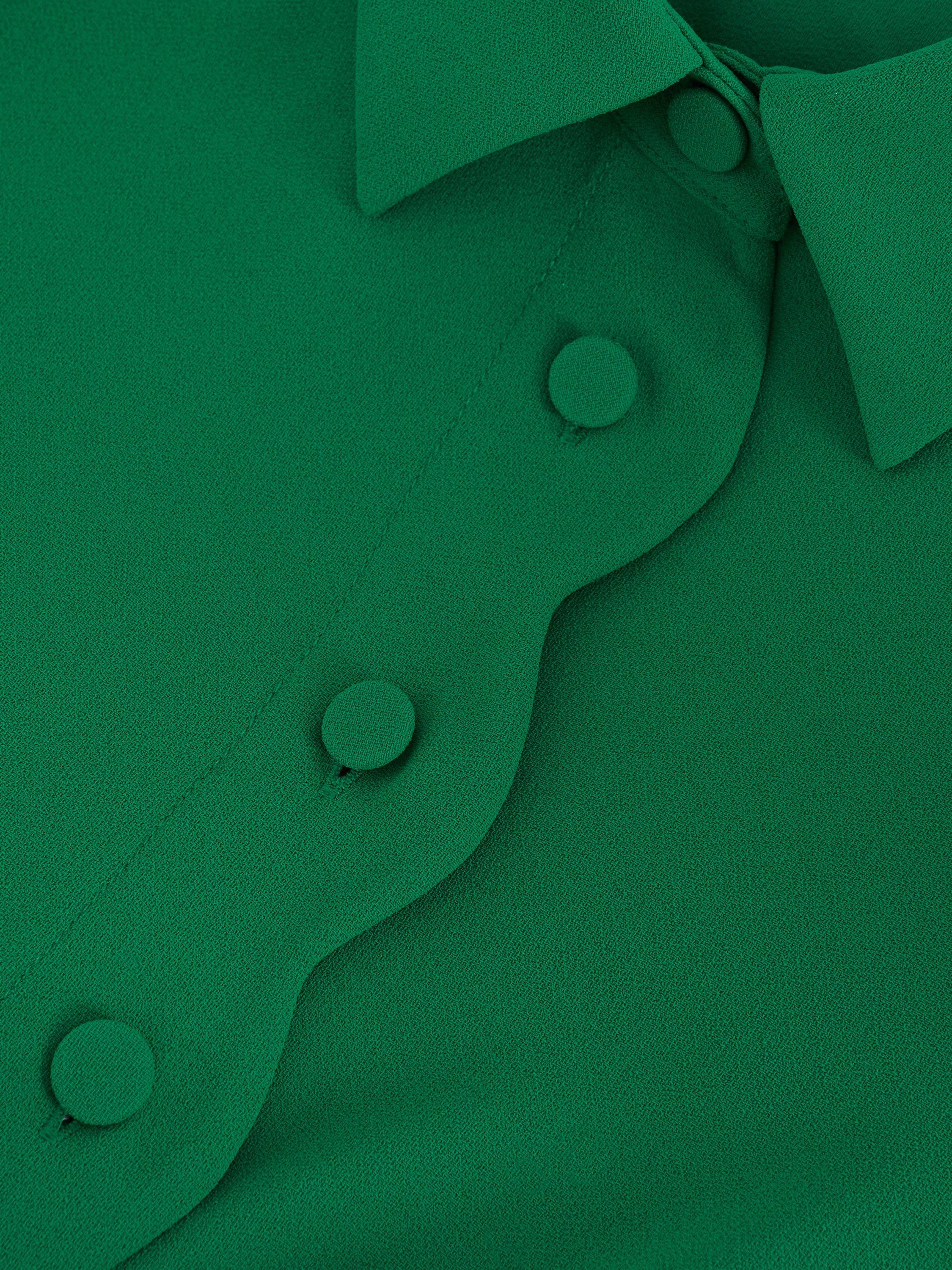 Product image 6 of 7, which shows Phase Eight Candice Shirt Dress, Green, 6