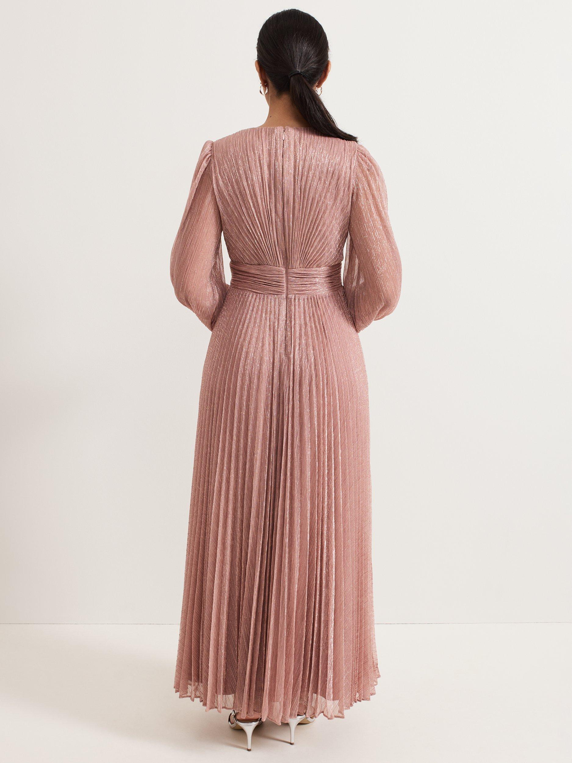 【関税込】PhaseEight ドレス☆Petite Harper Shimmer Pleated M phase-eight-priscilla-shimmer-
