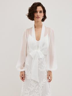 Phase Eight Arabella Pure Silk Cover Up, Ivory, Ivory