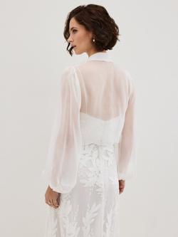 Phase Eight Arabella Pure Silk Cover Up, Ivory - view 2, Ivory