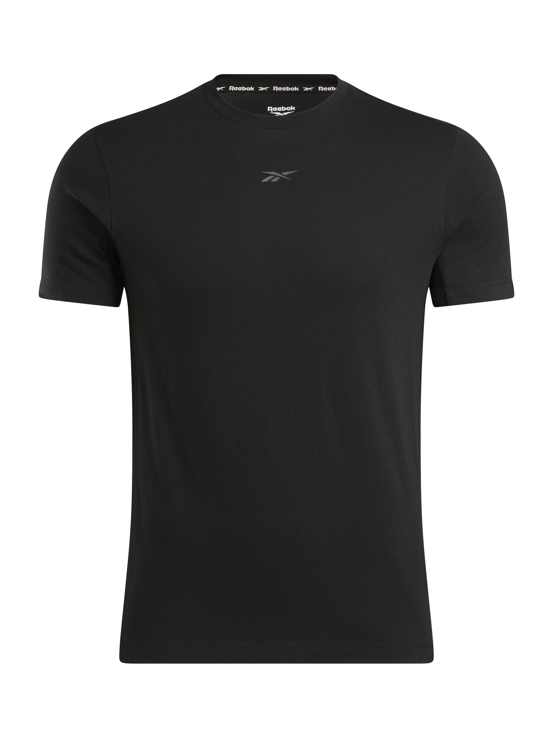 Product image 1 of 7, which shows Reebok Men's ID Train Cotton Blend Training T-Shirt, Black, S