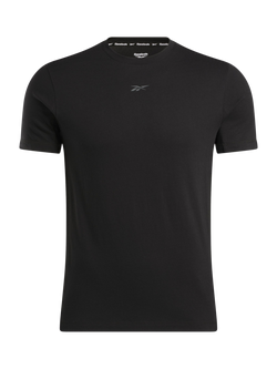 Reebok Men's ID Train Cotton Blend Training T-Shirt, Black, Black