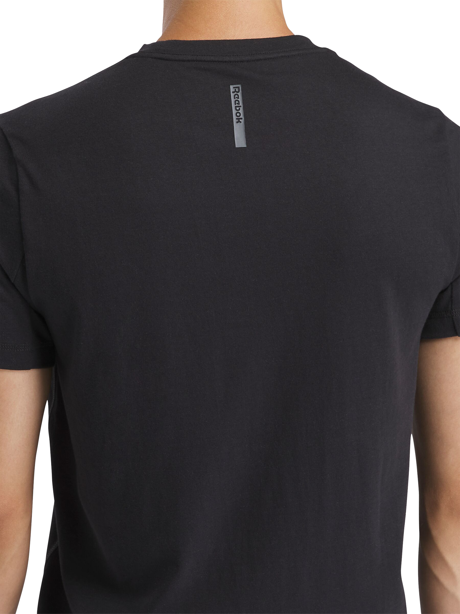 Product image 3 of 7, which shows Reebok Men's ID Train Cotton Blend Training T-Shirt, Black, S