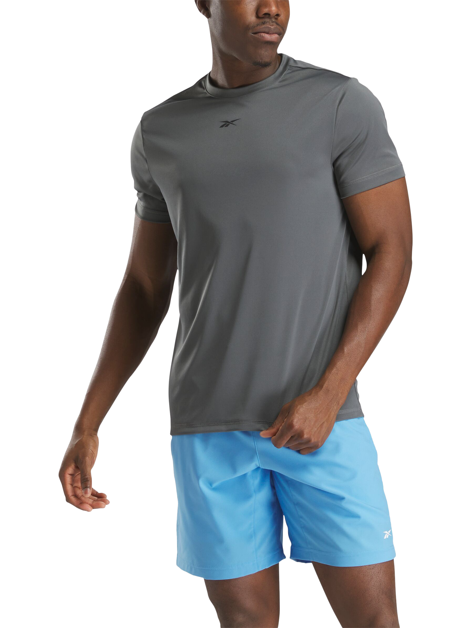 Product image 1 of 3, which shows Reebok Men's ID Train Sports T-Shirt, Grey 5, S