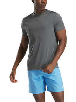 Reebok Men's ID Train Sports T-Shirt, Grey, Grey 5