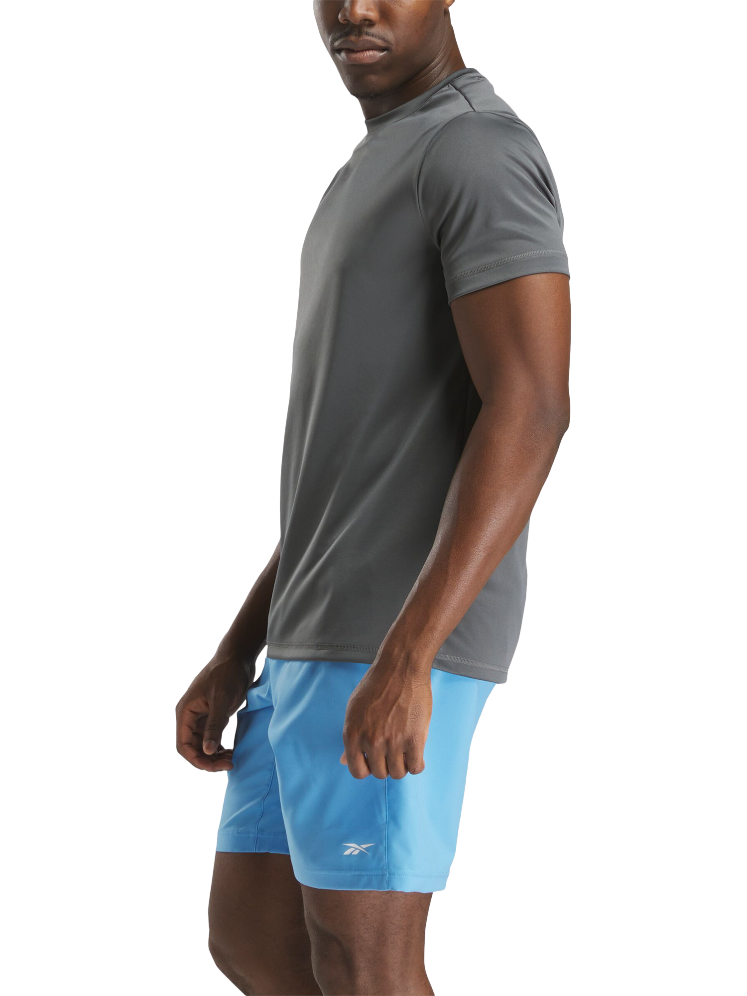 Product image 3 of 3, which shows Reebok Men's ID Train Sports T-Shirt, Grey 5, S